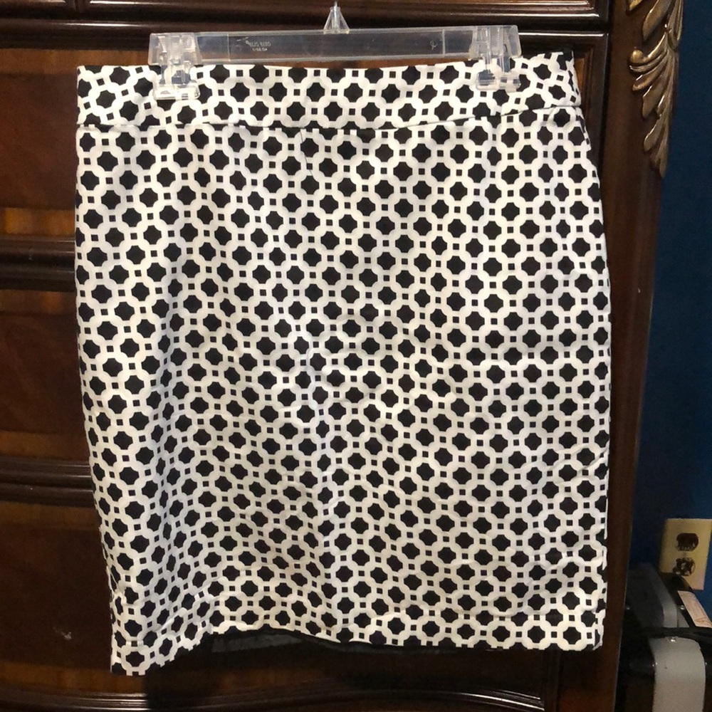 A patterned skirt
